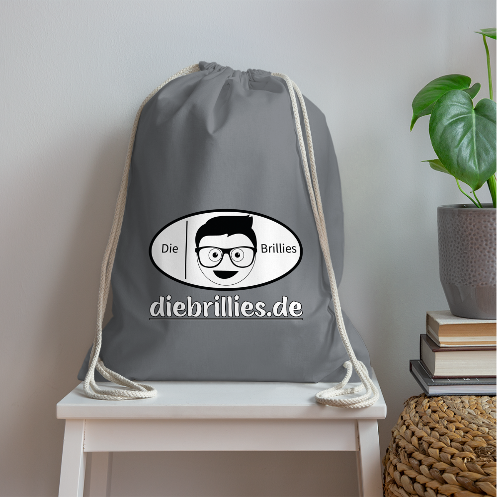 Die Brillies Fanedition - Turnbeutel aus 100% Baumwolle - Grau