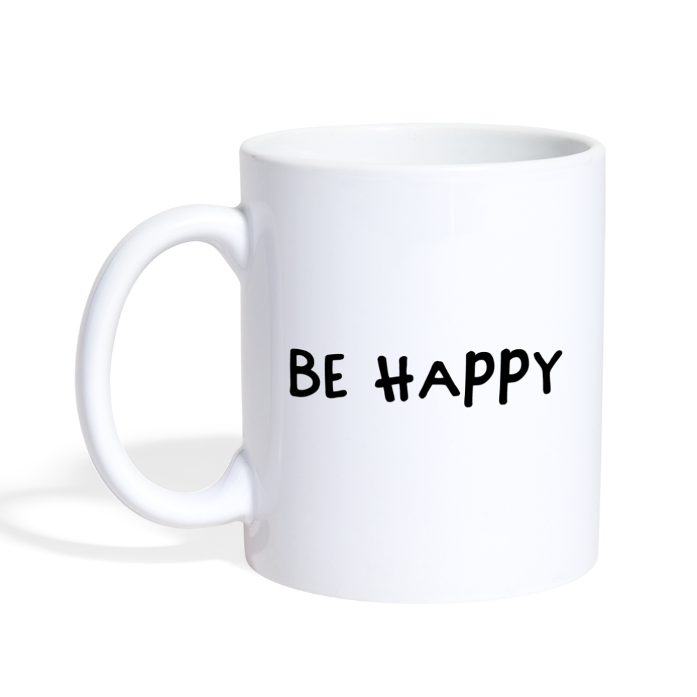 Be Happy - Tasse 325 ml - weiß