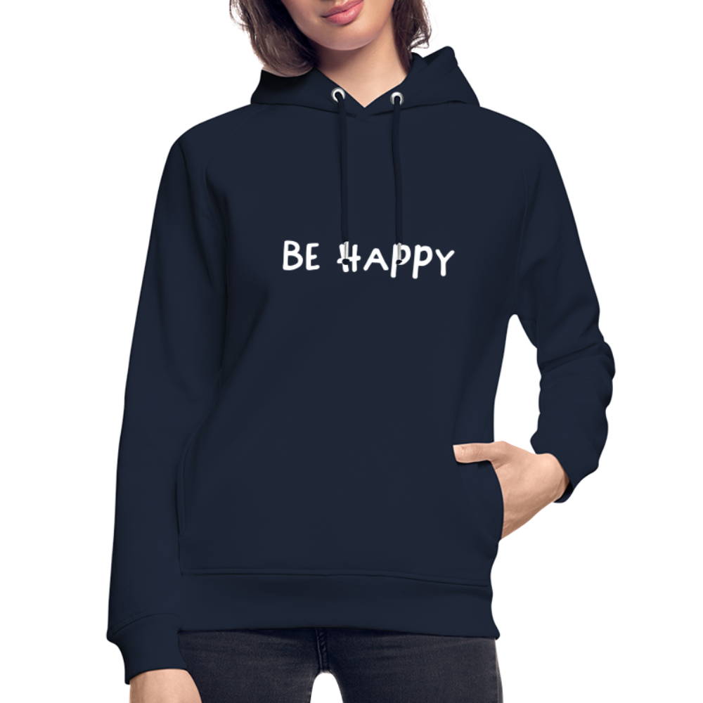 Be Happy - Unisex Bio-Hoodie - Navy