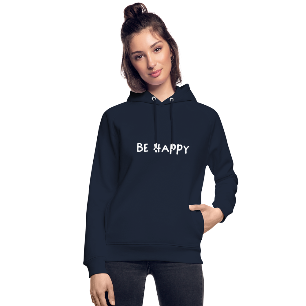 Be Happy - Unisex Bio-Hoodie - Navy