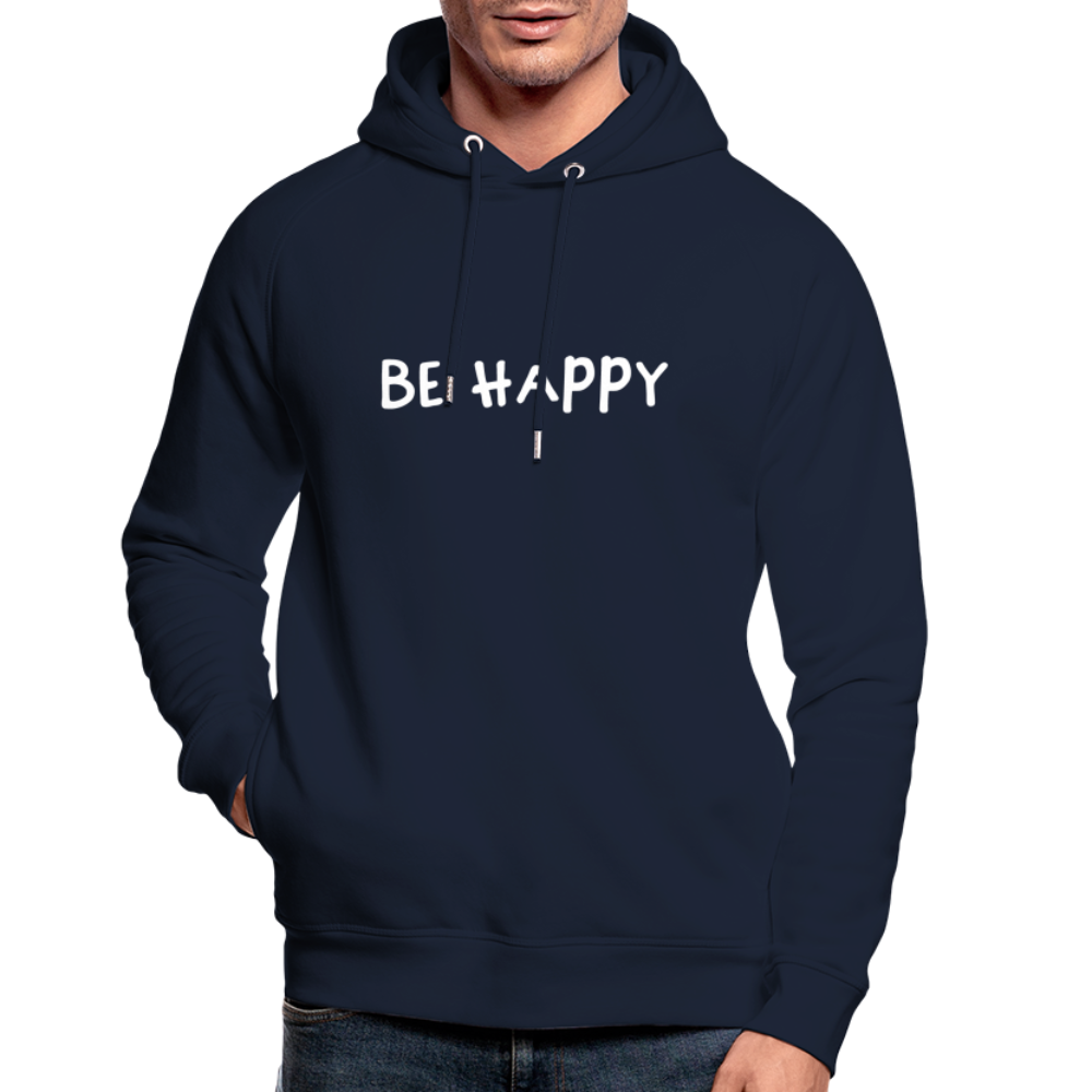 Be Happy - Unisex Bio-Hoodie - Navy