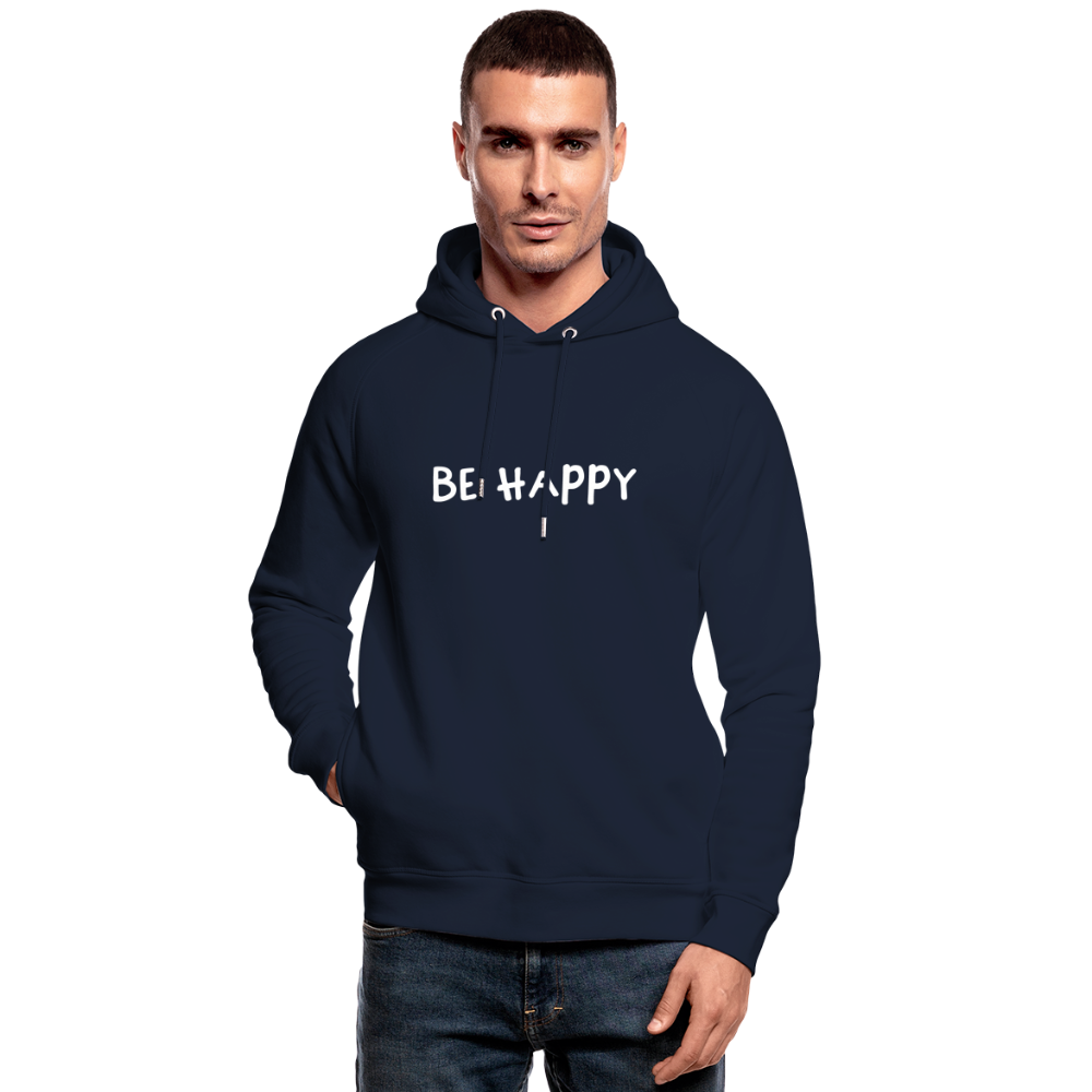 Be Happy - Unisex Bio-Hoodie - Navy