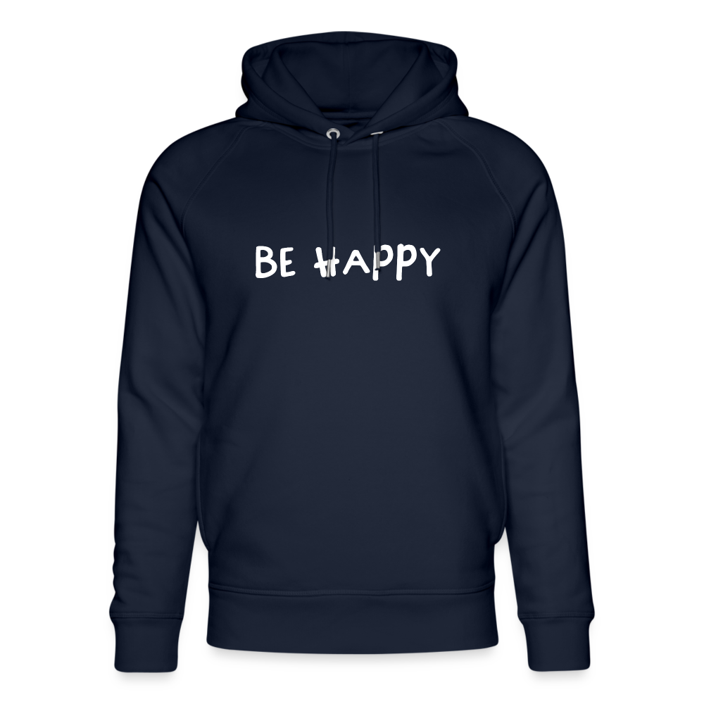 Be Happy - Unisex Bio-Hoodie - Navy