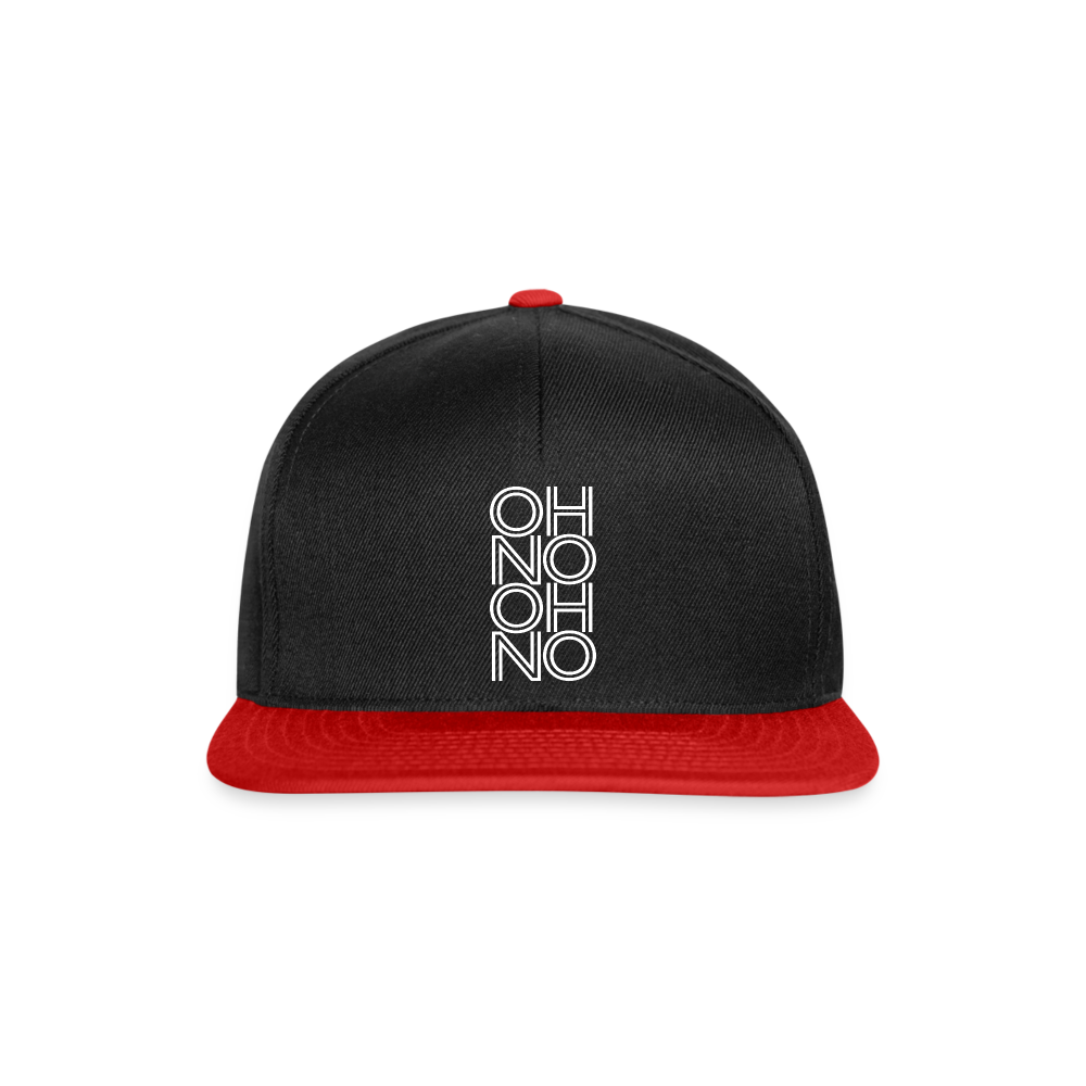 OH NO - Snapback Cap - Schwarz/Rot