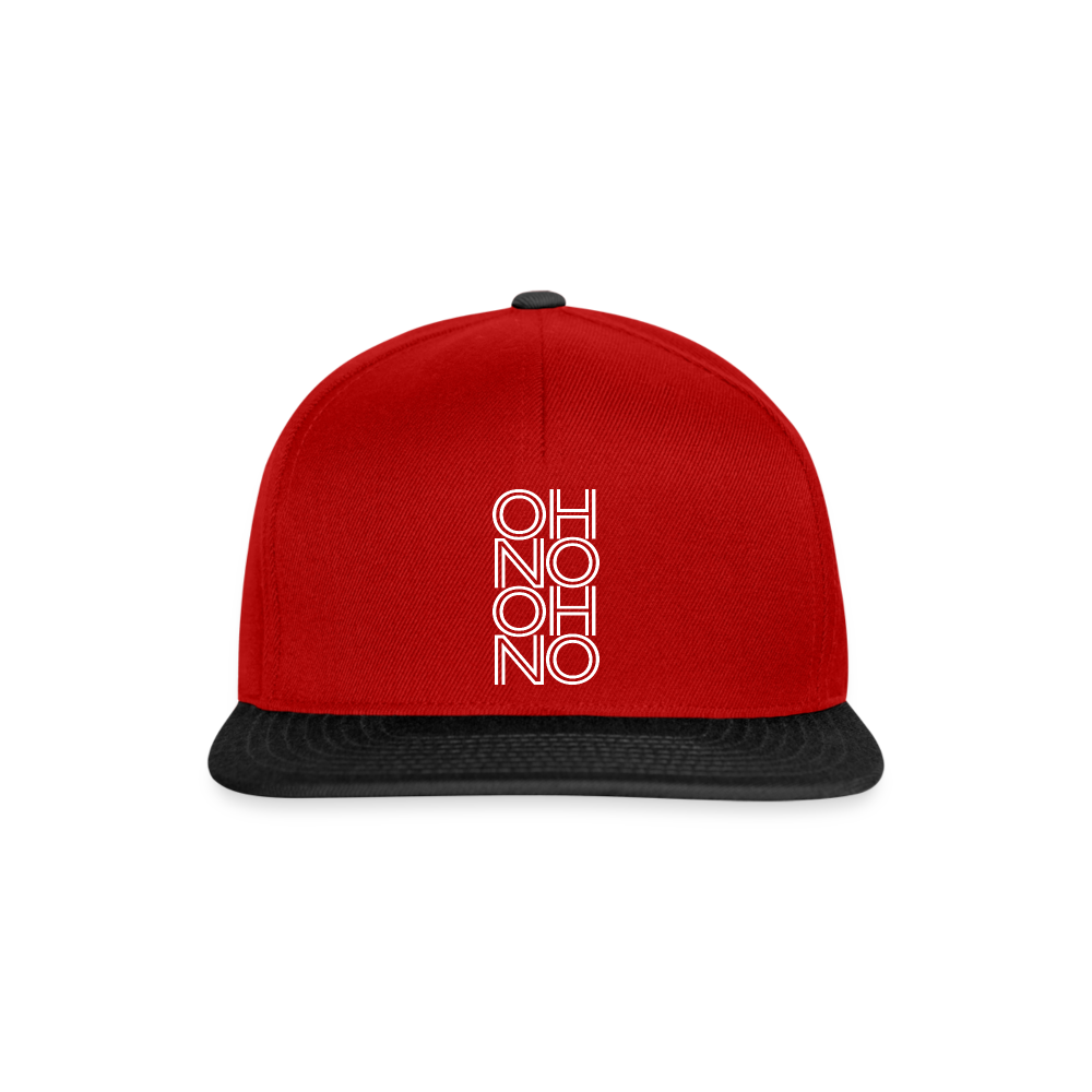 OH NO - Snapback Cap - Rot/Schwarz