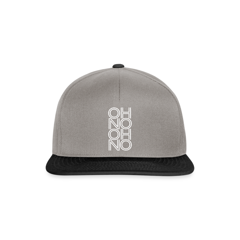 OH NO - Snapback Cap - Graphit/Schwarz