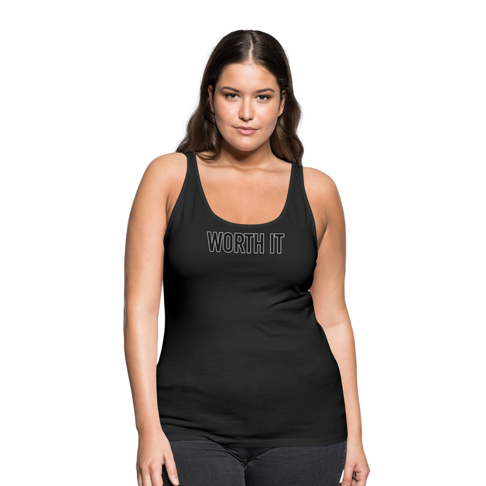 Worth it - Frauen Tank Top - Schwarz