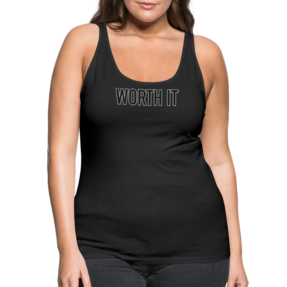 Worth it - Frauen Tank Top - Schwarz