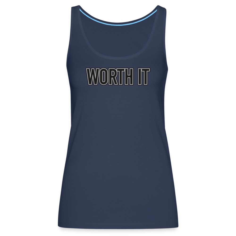 Worth it - Frauen Tank Top - Navy