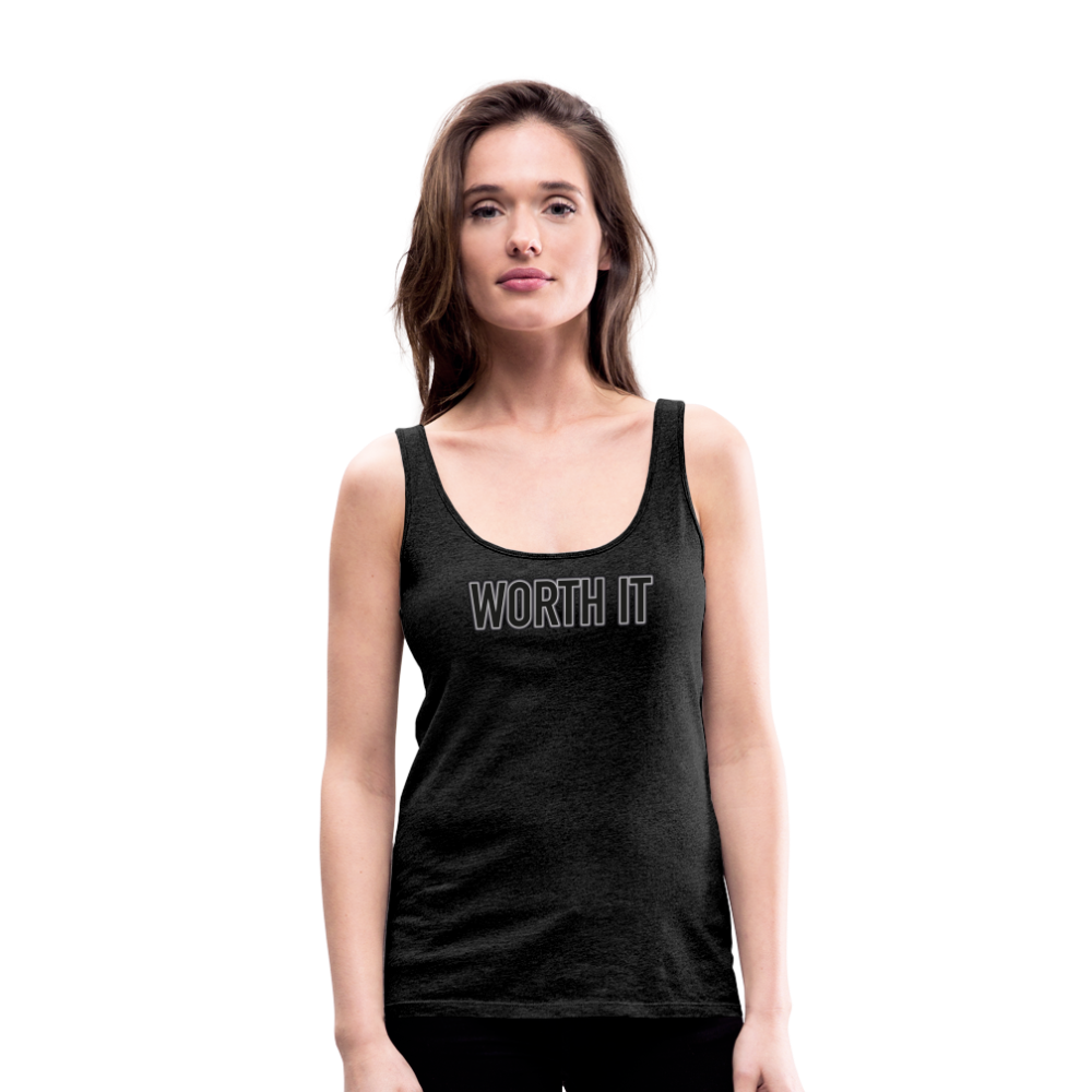 Worth it - Frauen Tank Top - Anthrazit