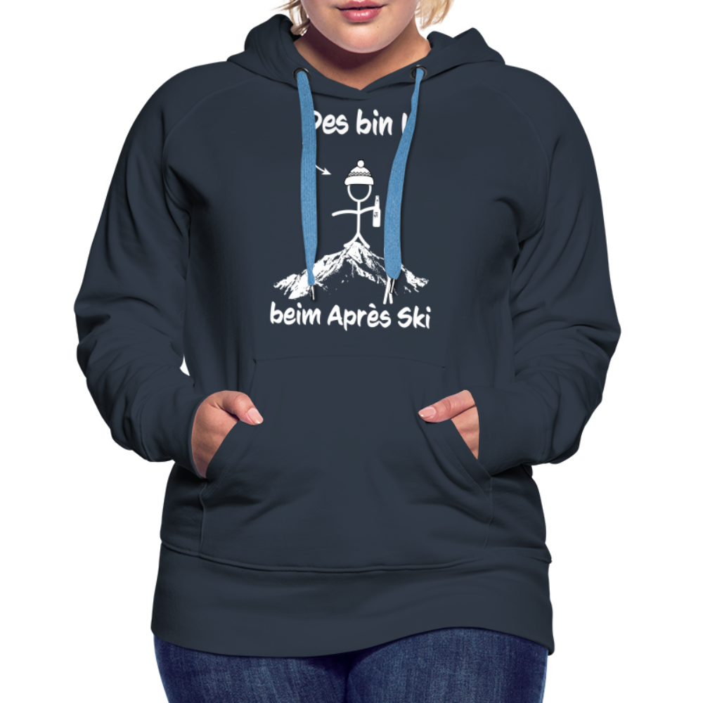 Des bin I beim Après Ski - Frauen Hoodie - Navy