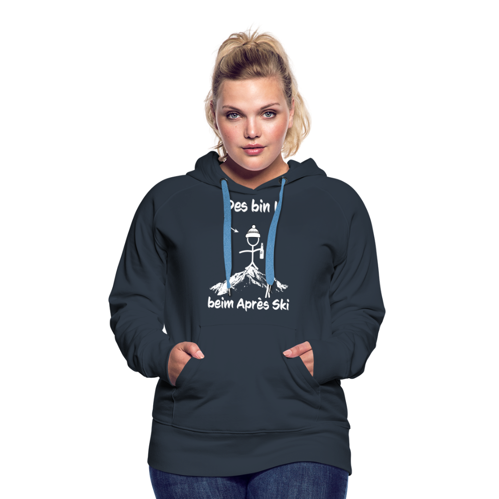 Des bin I beim Après Ski - Frauen Hoodie - Navy