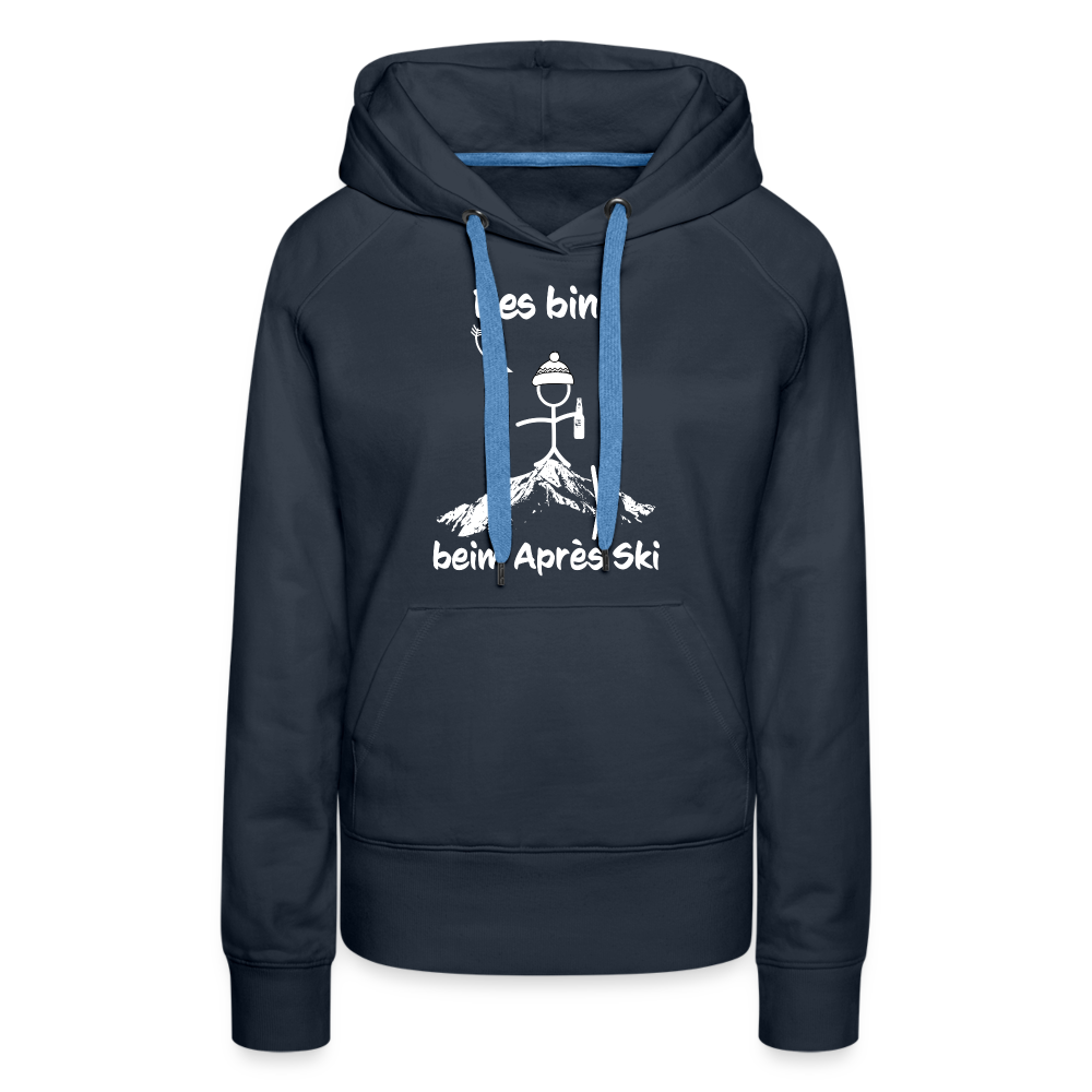 Des bin I beim Après Ski - Frauen Hoodie - Navy