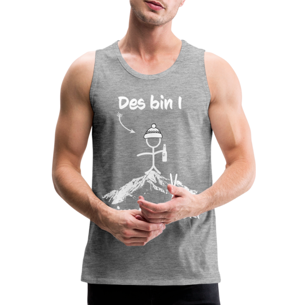 Des bin I beim Après Ski - Männer Tank Top - Grau meliert