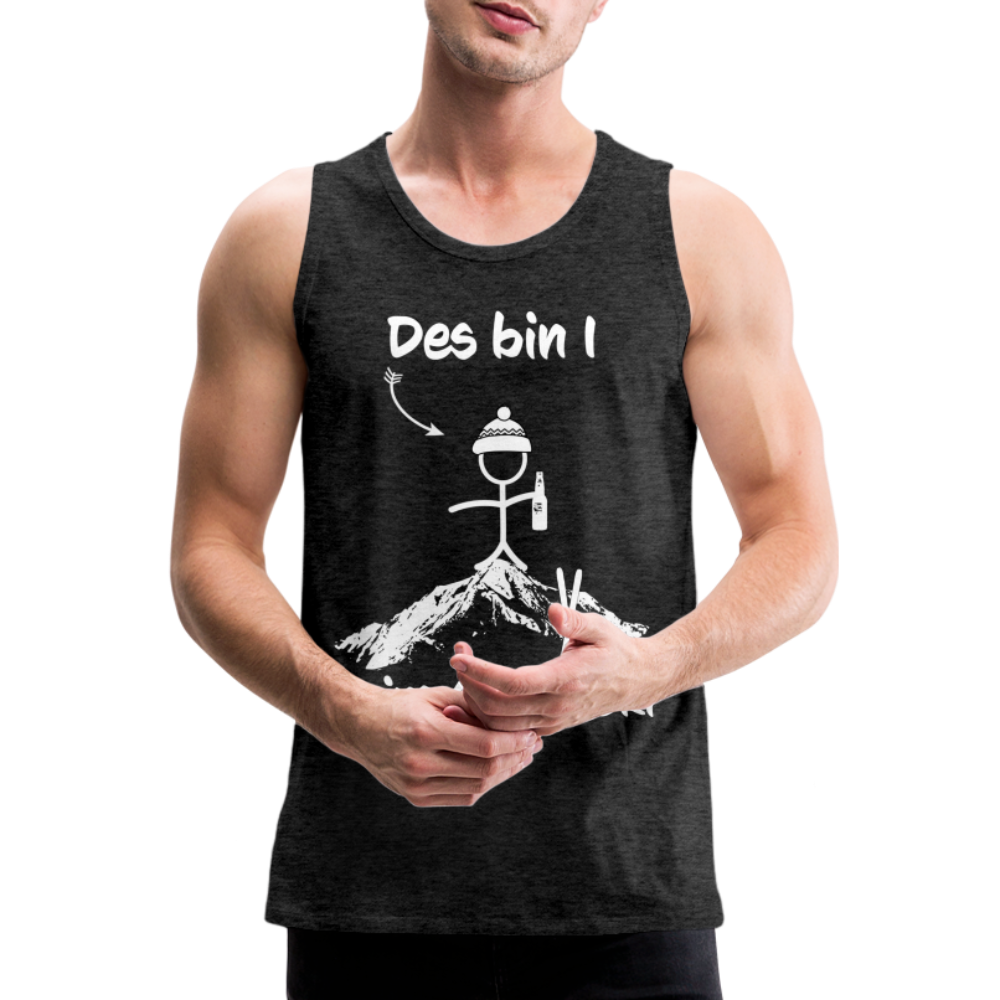 Des bin I beim Après Ski - Männer Tank Top - Anthrazit