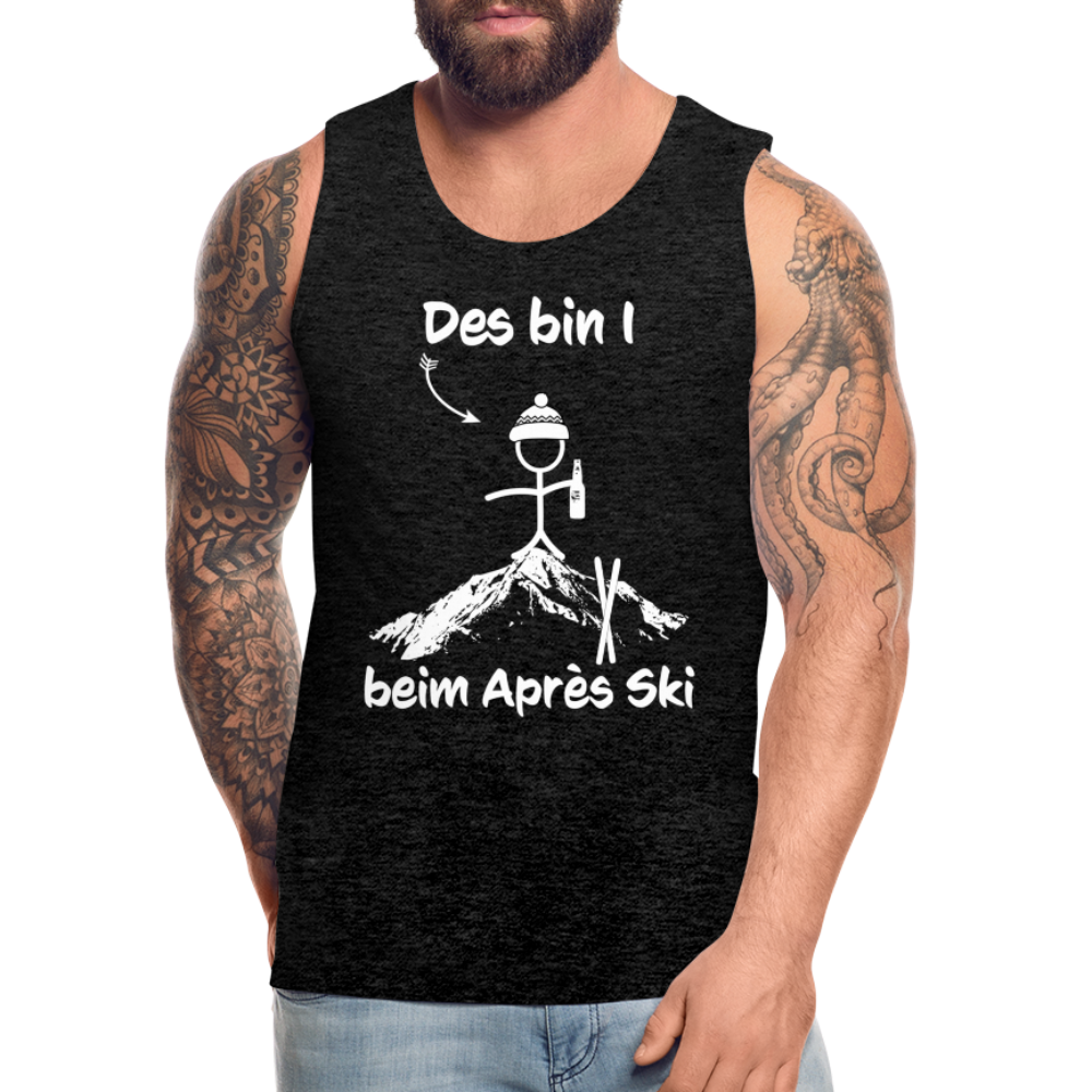 Des bin I beim Après Ski - Männer Tank Top - Anthrazit