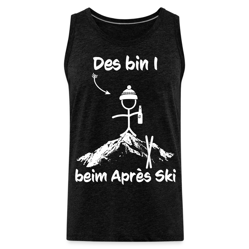 Des bin I beim Après Ski - Männer Tank Top - Anthrazit