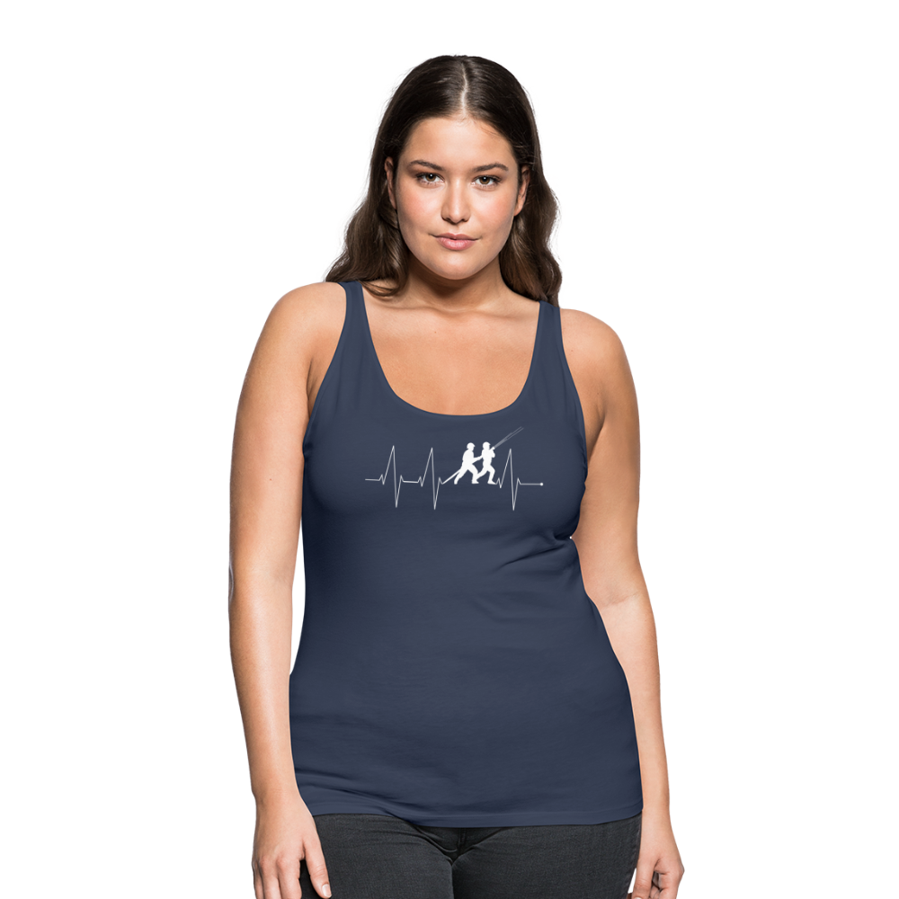 Herzschlag Feuerwehr - Frauen Tank Top - Navy