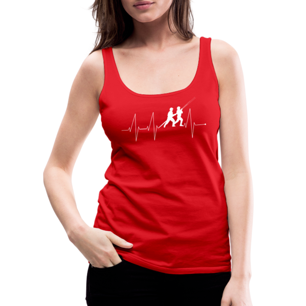 Herzschlag Feuerwehr - Frauen Tank Top - Rot