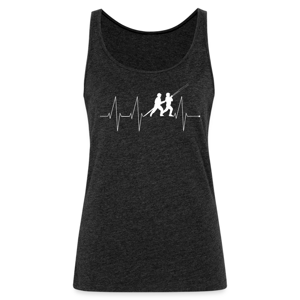 Herzschlag Feuerwehr - Frauen Tank Top - Anthrazit