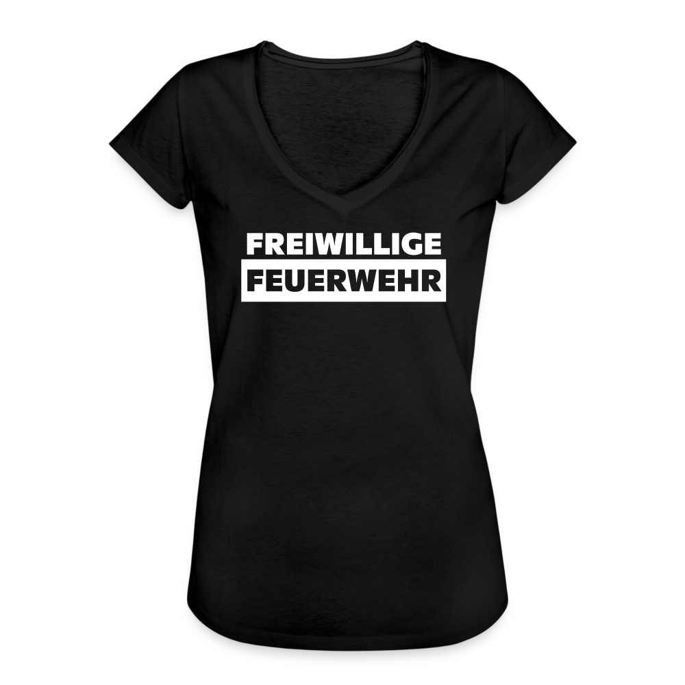 Freiwillige Feuerwehr - Frauen Vintage T-Shirt - Schwarz