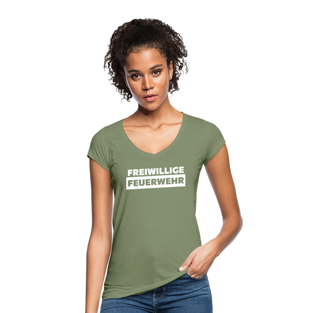 Freiwillige Feuerwehr - Frauen Vintage T-Shirt - Oliv