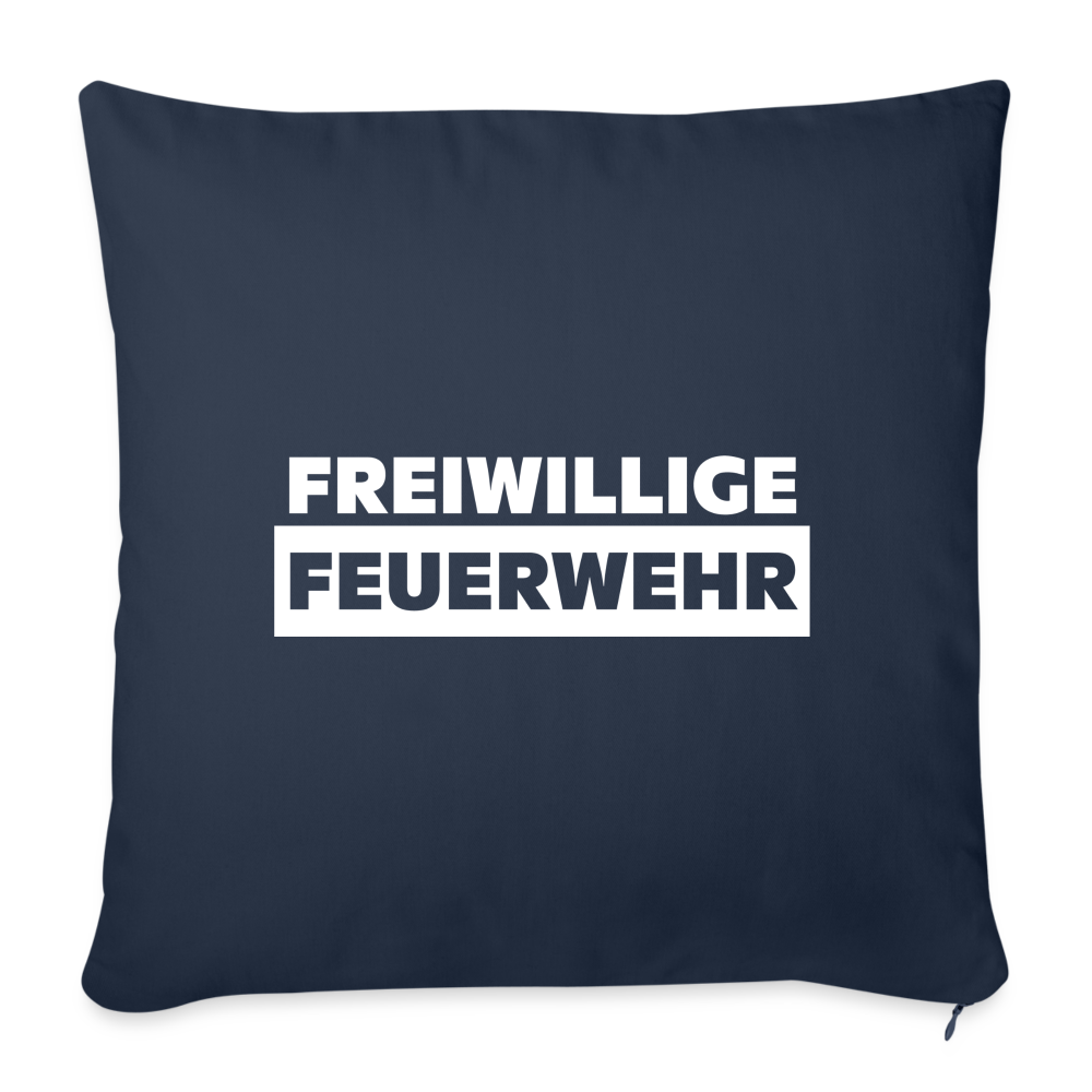 Freiwillige Feuerwehr - Sofakissenbezug 44 x 44 cm - Navy