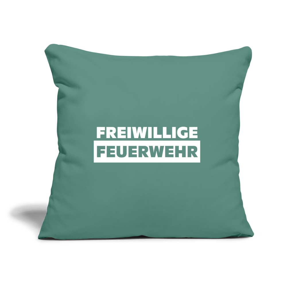 Freiwillige Feuerwehr - Sofakissenbezug 44 x 44 cm - Tanngrün