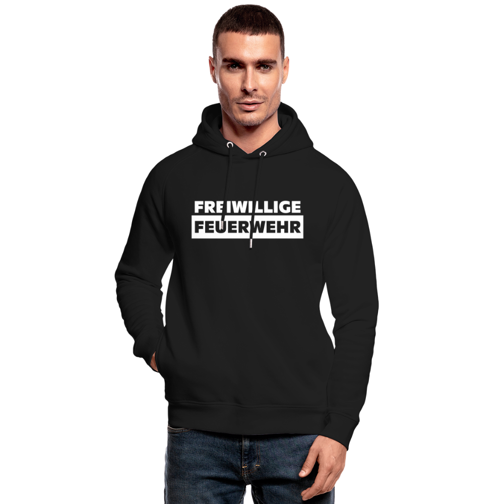 Freiwillige Feuerwehr - Unisex Bio-Hoodie - Schwarz